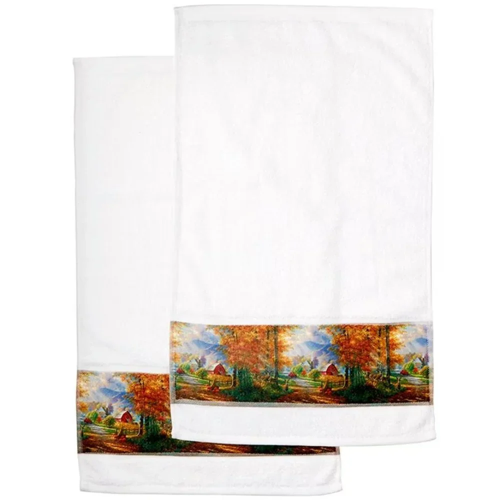 Fall Memories Bath Collection SET OF 2 HAND TOWELS